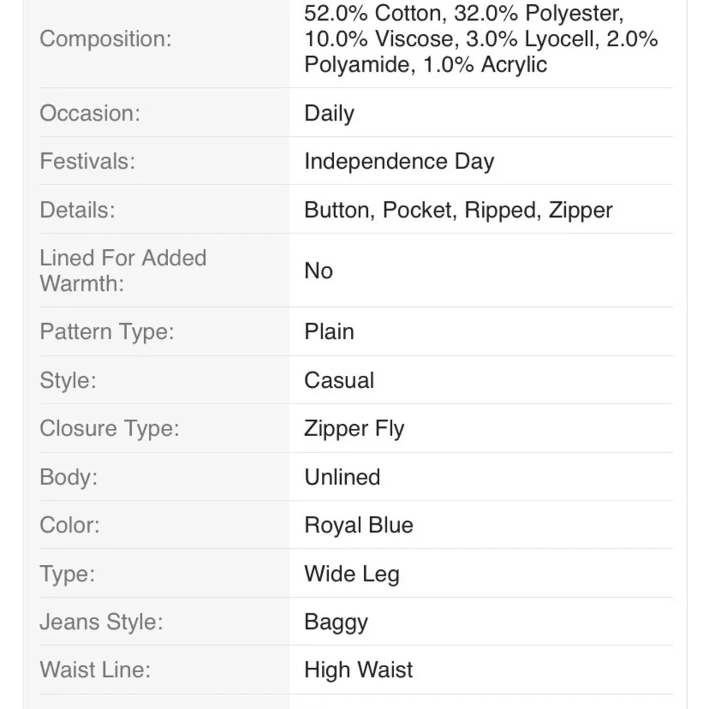 NWT Women's Charcoal Distressed Wide Leg Jeans - Picture 6 of 6